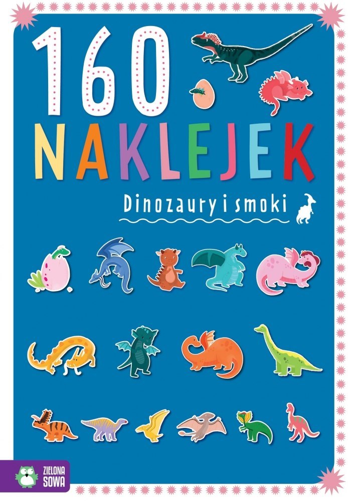 EDUK BOOK A4 160 STICK DINOSAURS AND DRAGONS PUBLISHED BY GREEN OWL